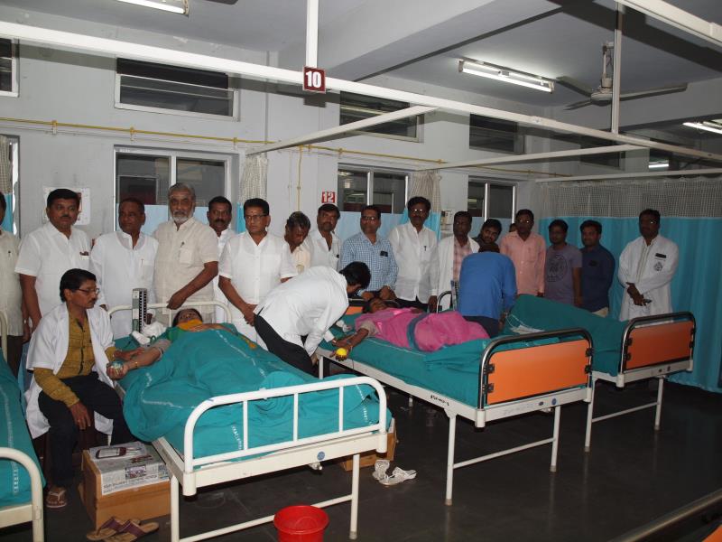 Tegalatippi Blood Donation Camp at Basaveshwar Hospital